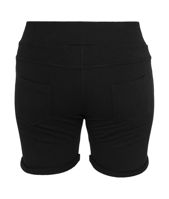 Ladies 5 Pocket Sweatshorts Black 4